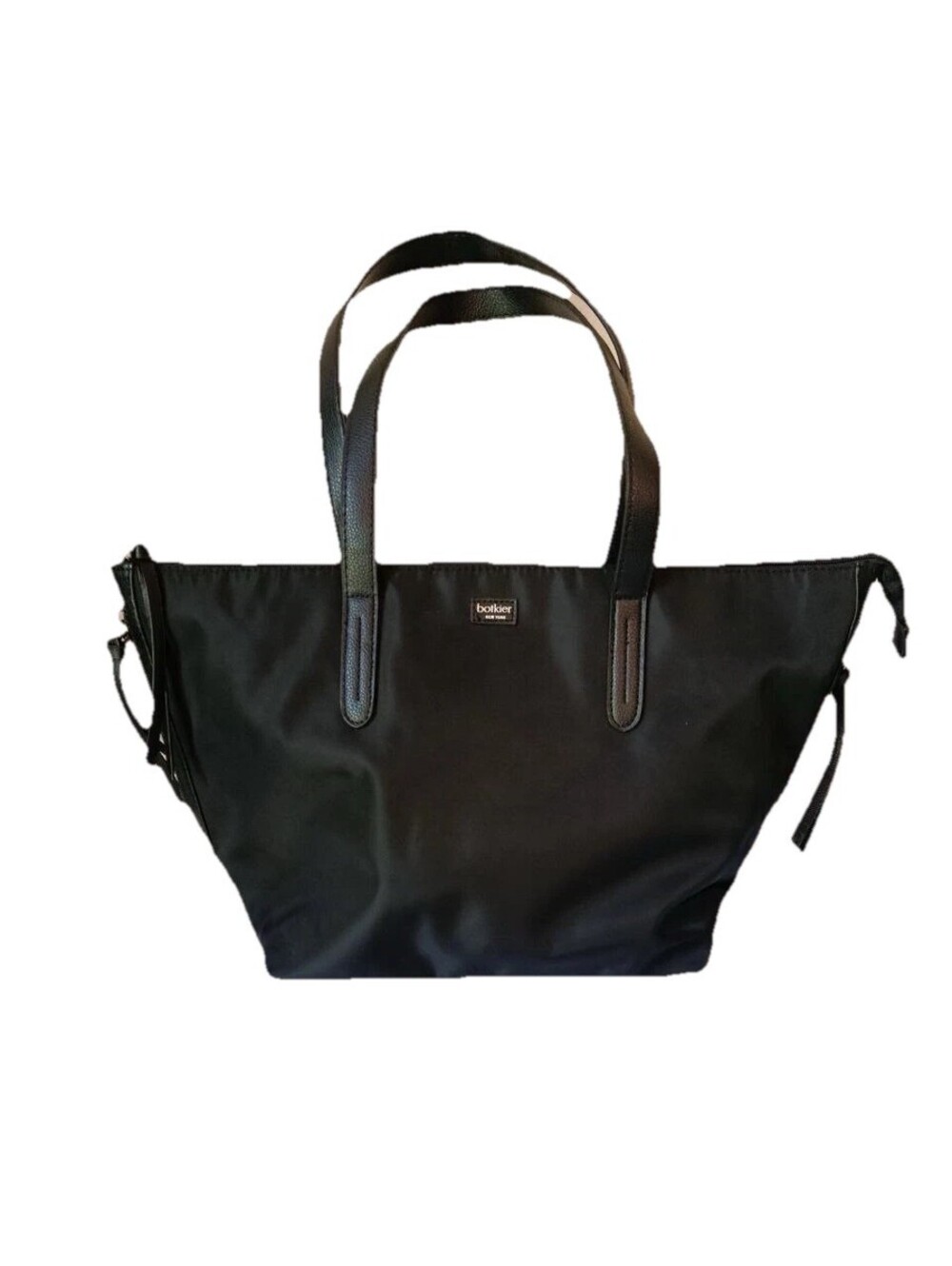 Botkier Bond Nylon Black Tote Bag Double Handles Medium New